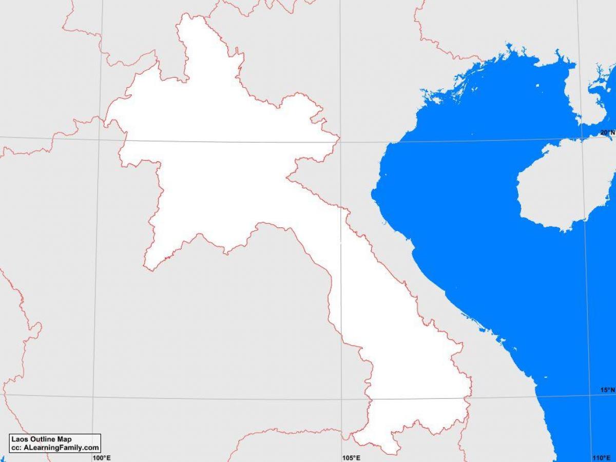 Kaart van laos uiteensetting