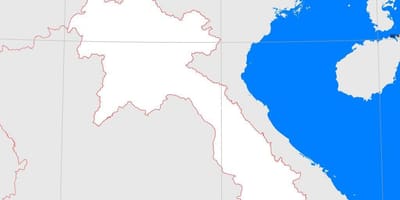 Kaart van laos uiteensetting