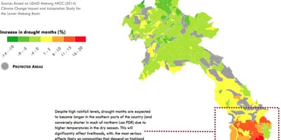Kaart van laos klimaat