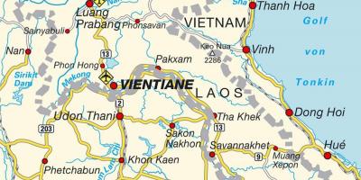 Lughawens in laos kaart